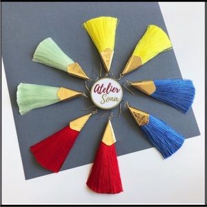 💋HOST PICK💋SILK FRINGE TASSEL EARRINGS